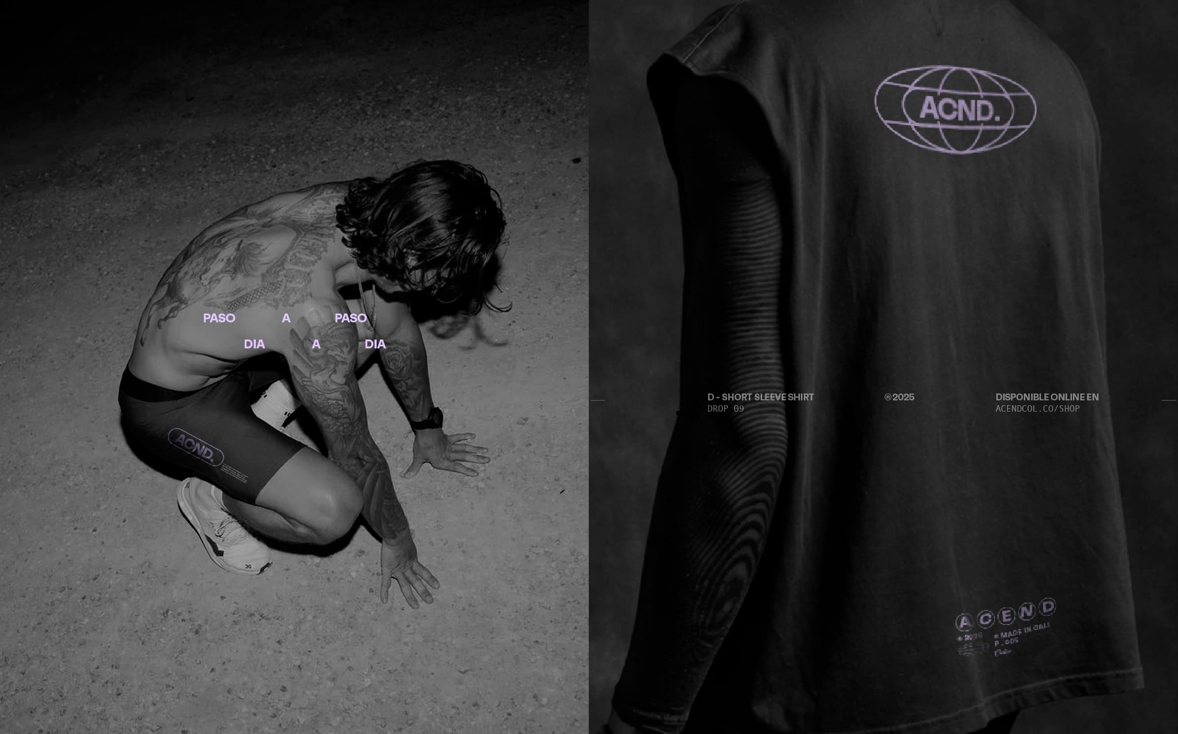 Fotografía deportiva y aplicación de marca en camiseta ACEND