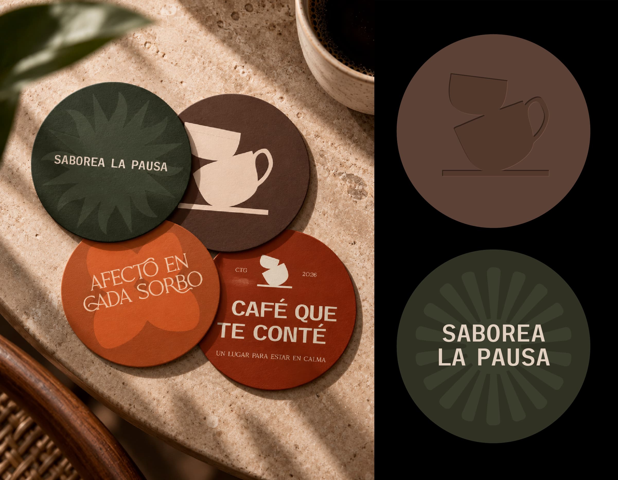 Posavasos de El Café Que Te Conté: saborea la pausa